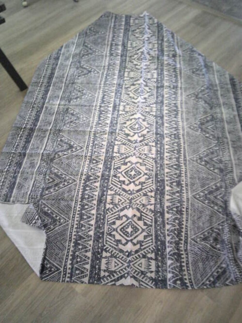 NEW NYLON RECTANGULAR SHAPE TRIBAL ABSTRACT DESIGN TABLECLOTH WASHABLE 60X87" 🎁